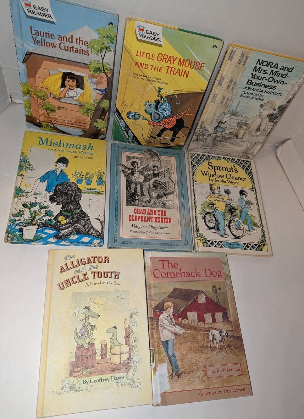 Lot 8 Vintage HC Children's Books Early Easy Readers Harper Rowe Grosset Dunlap
